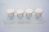 tray of drinking glasses